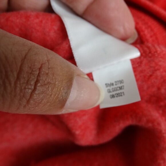 Aeropostale Red Graphic Hoodie Sweatshirt Women Size L Long Sleeve Streetwear - Picture 6 of 9